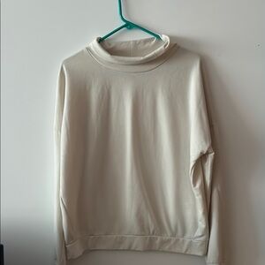 GAP Cream Long Sleeve cowel type Turtleneck Top size M